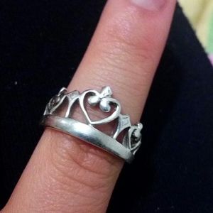 925 sterling silver crown ring